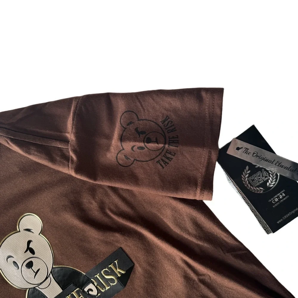 Kids Brown Bear Graphic T Shirt Large 14 16 NWT
